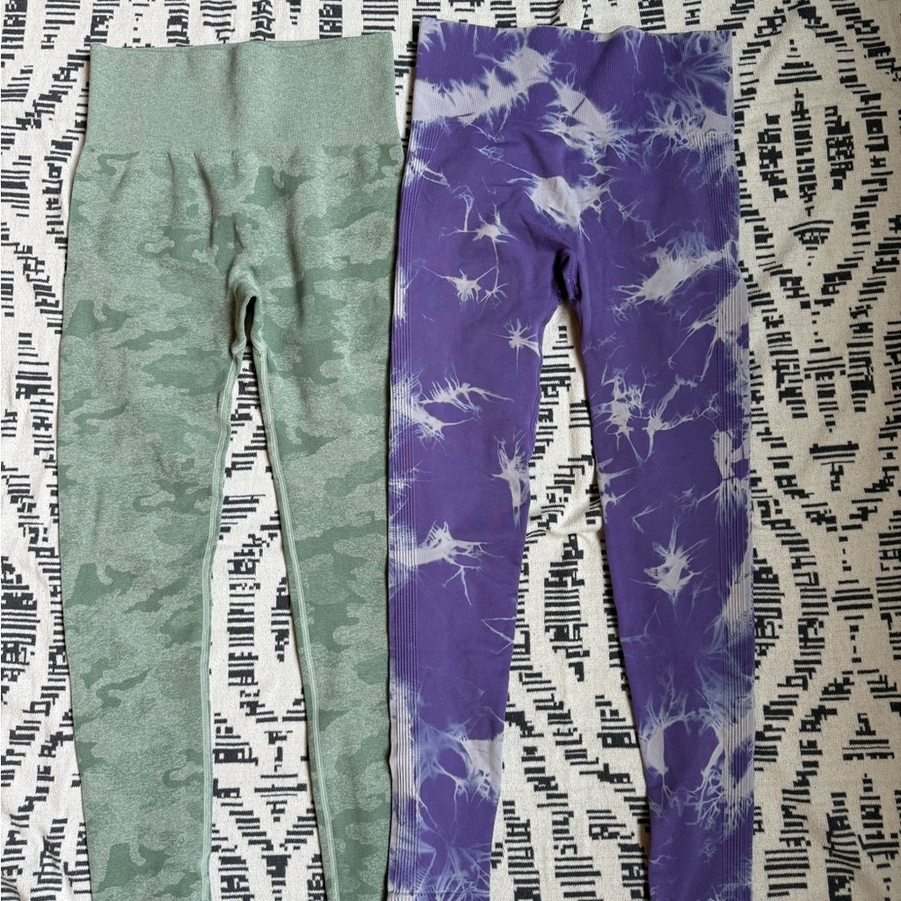 Amazon Leggings Bundle - Camouflage and Tie-Dye Leggings Set - Picture 2 of 4